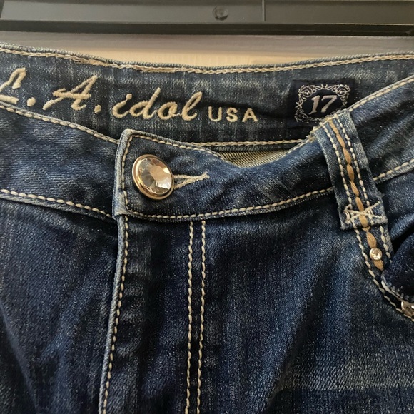 LA Idol Jeans. Bling  Size 17 - Picture 4 of 6
